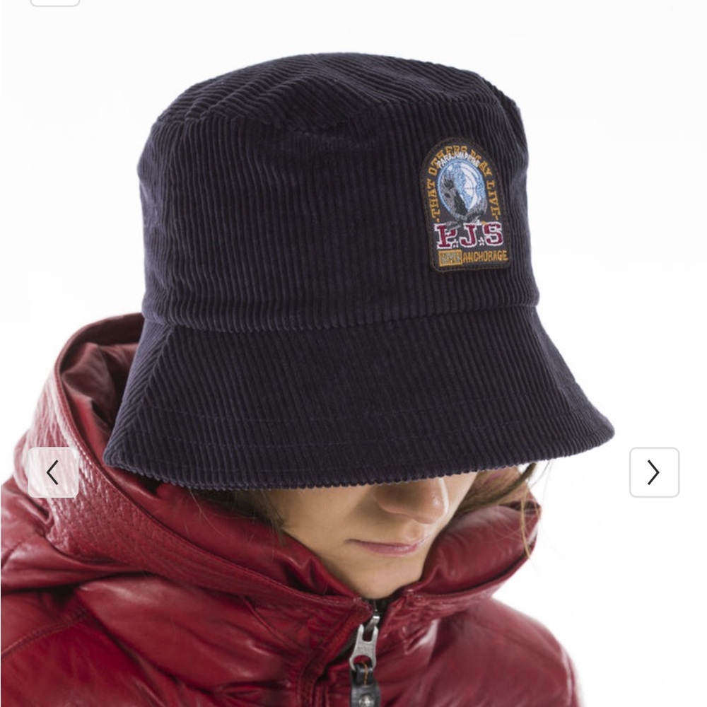 NWT Parajumpers navy corduroy bucket hat